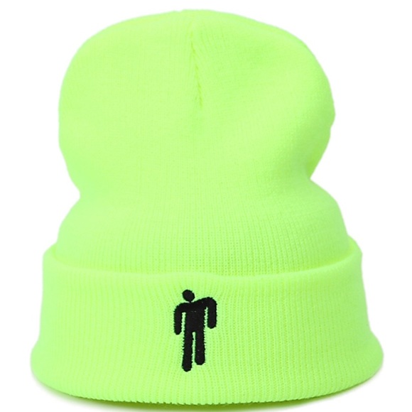Neon Green Embroidery Beanie - Picture 3 of 5